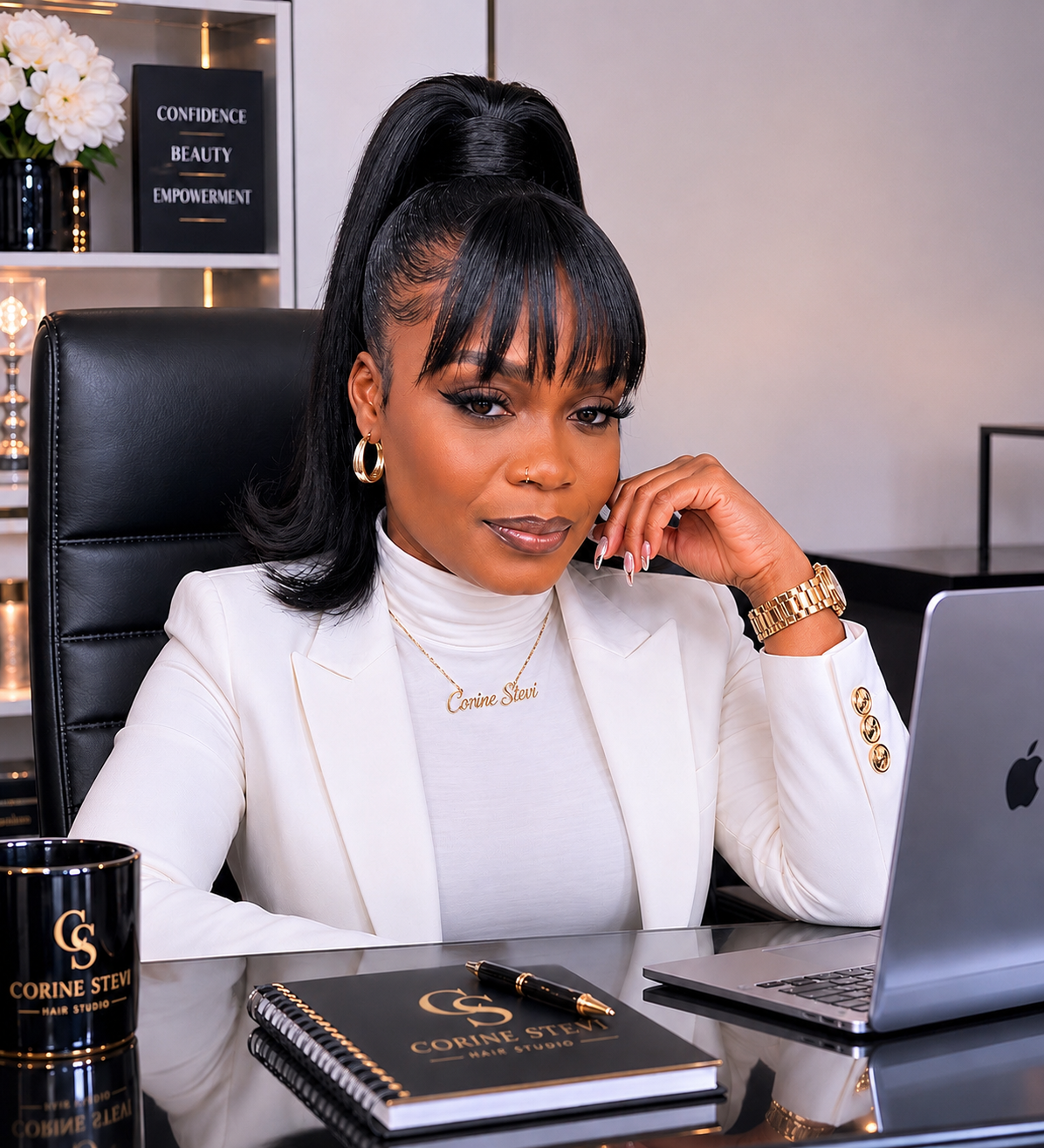 Corine Stevi, founder of Stevi Hair Salon